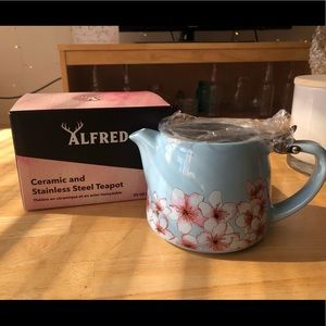 ALFRED CERAMIC/STAINLESS STEEL TEAPOT